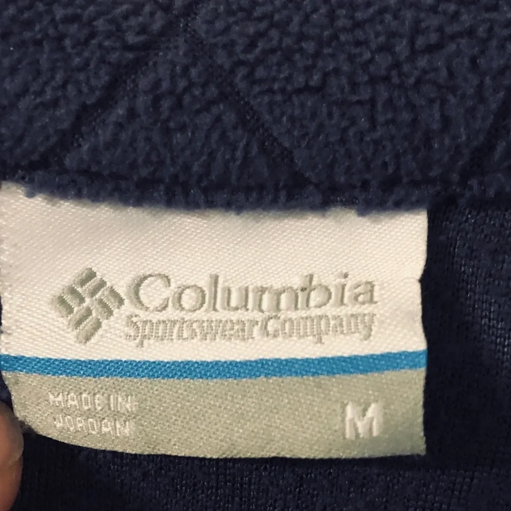 Columbia Blue Quilted 1/4 Zip Pullover - Picture 3 of 6